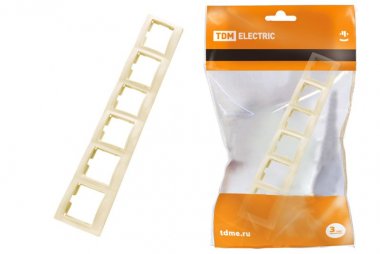 Фотография товара 'Tdm Рамка 6 постовая горизонтальная'