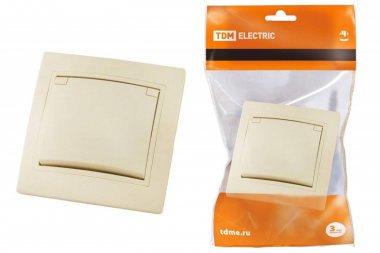 Фотография товара 'Tdm Розетка 2П+З с защитными шторками и крышкой 16А 250В IP44'