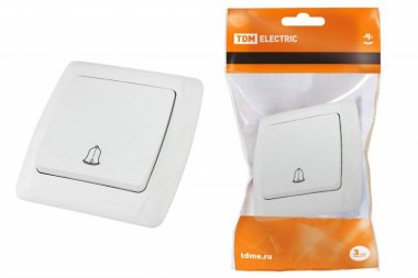 Фотография товара 'Tdm Кнопка звонковая 6А "Онега" SQ1805-0007'