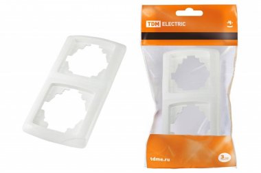 Фотография товара 'Tdm Рамка 2-х постовая вертикальная "Онега" SQ1805-0027'