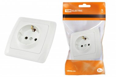 Фотография товара 'Tdm Розетка 2П+З 16А 250В "Онега" SQ1805-0016'