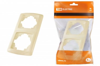 Фотография товара 'Tdm Рамка 2-х постовая горизонтальная "Онега" SQ1805-0053'