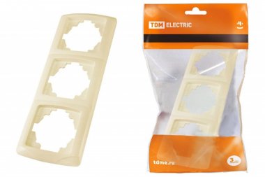 Фотография товара 'Tdm Рамка 3-х постовая горизонтальная "Онега" SQ1805-0054'