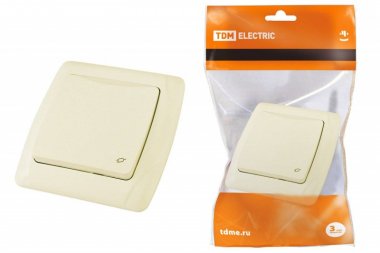 Фотография товара 'Tdm Розетка с крышкой 2П+З с защитными шторками 16А 250В IP44 "Онега" SQ1805-0043'