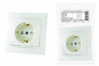 Фотография товара 'Tdm Розетка 2П+З с защитными шторками 16А 250В'