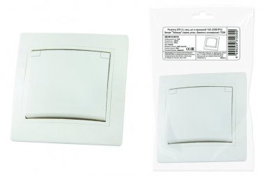 Фотография товара 'Tdm Розетка 2П+З с защитными шторками и крышкой 16А 250В IP44'