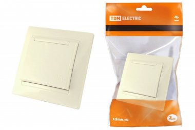 Фотография товара 'Tdm Розетка 2П+З 16А 250В IP44 с защитными шторками с крышкой'