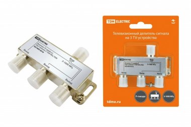 Фотография товара 'Tdm Делитель TV «краб»?3 под F разъем 5-1000 МГц SQ1809-0018'