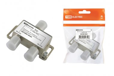 Фотография товара 'Tdm Делитель TV «краб»х2 под F разъём 5-1000 МГц SQ1809-0030'