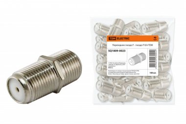 Фотография товара 'Tdm Переходник гнездо F - гнездо F без пайки SQ1809-0023'