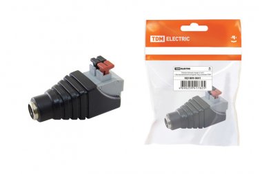 Фотография товара 'Tdm Разъём питания гнездо 2.1х5.5 с быстрозажимной колодкой, SQ1809-0041'