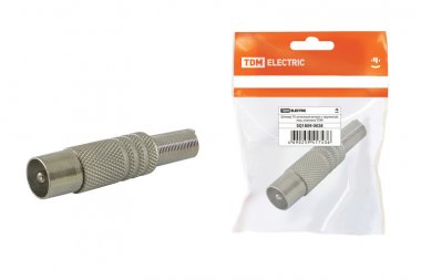 Фотография товара 'Tdm Штекер TV антенный металл с пружиной, SQ1809-0028'