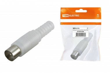 Фотография товара 'Tdm Штекер TV антенный пластиковый без пайки , SQ1809-0008'