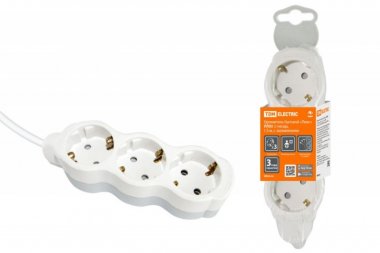 Фотография товара 'Tdm Удлинитель бытовой "Люкс" УЛ04 4 гнезда, ПВС 3х1мм2 16А/250В SQ1303-0237'