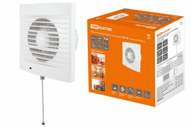 Фотография товара 'Tdm Вентилятор бытовой настенный 150 СВ, с выключателем, SQ1807-0018'