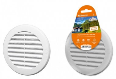 Фотография товара 'Tdm Решетка круглая с москитной сеткой, с фланцем SQ1807-0092'