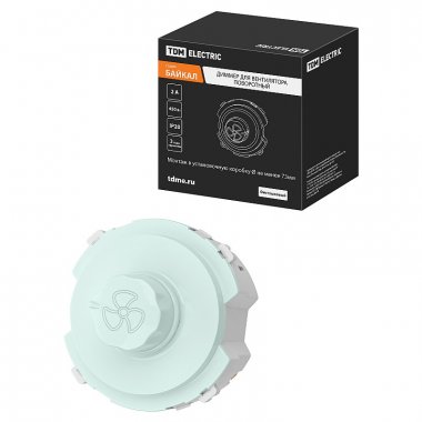 Фотография товара 'Tdm SQ1819-0142 Диммер для вентилятора (RL, 500Вт) поворотный фисташковый, "Байкал"'