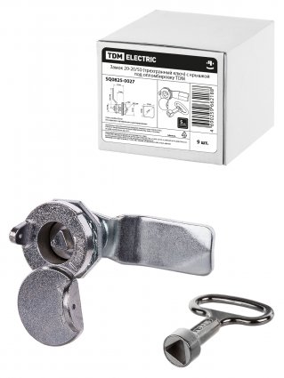 Фотография товара 'Tdm Замок 20-20/50 (трехгранный ключ) с крышкой под опломбировку, SQ0825-0027'