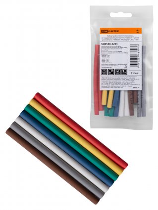 Фотография товара 'Tdm Набор трубок термоусаживаемых, клеевых ТТкНГ(3:1), SQ0548-2204'