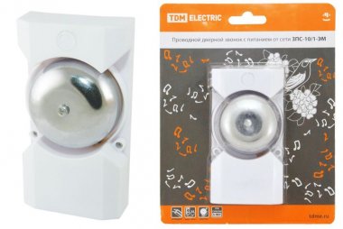Фотография товара 'Tdm Звонок проводной в электросеть ЗПС-10/1-ЭМ (без кнопки, AC 230V) SQ1901-0016'