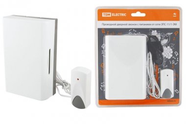 Фотография товара 'Tdm Звонок проводной ЗПС-11/1-ЭМ (кнопка IP30, AC 230V) SQ1901-0017'