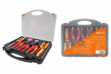 Фотография товара 'Tdm Набор диэлектрического инструмента №2, пласт. чемодан, 11 предметов, 1000В, “ЭкспертЭлектрик” SQ1017-0102'