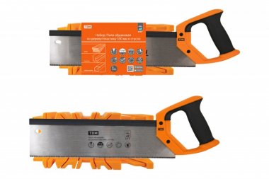 Фотография товара 'Tdm Набор: Пила обушковая по дереву/пластику и стусло, закаленные зубья, "Алмаз" SQ1035-0104'