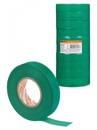 Фотография товара 'Tdm SQ0526-0084 Изолента ПВХ 0,15х19 мм Зеленая 25 м'