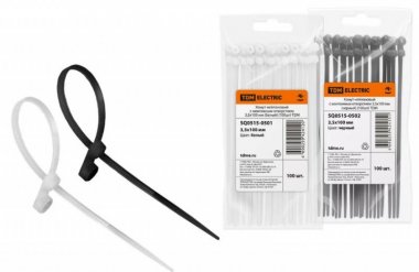 Фотография товара 'Tdm Хомут нейлоновый с монтажным отверстием 3,5х100 мм SQ0515-0501'