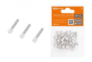 Фотография товара 'Tdm Наконечник-гильза Е7508 0,75мм2 с изолированным фланцем SQ0568-0045'