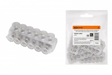 Фотография товара 'Tdm Клеммная колодка для сетей уличного освещения КСУ-4 (КЕ10.506) 6x(10-50AL /2,5-35 Cu) SQ0581-0004'