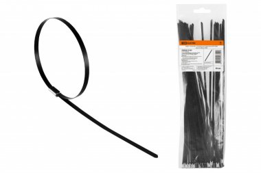 Фотография товара 'Tdm Хомут стальной с полимерным покрытием ХСП (304) 7,9х350 SQ0582-0118'