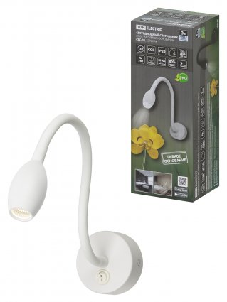 Фотография товара 'Tdm Спот на гибком основании СГС-02, 3 Вт, COB, 270 лм, 4000 К, IP20, "Эрика", SQ0358-0382'