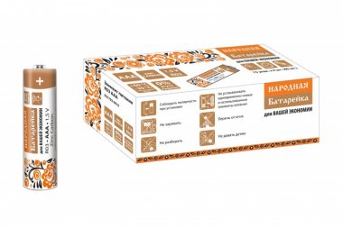 Фотография товара 'Tdm Элемент питания R03 AAA Zinc Carbon 1,5V SH-4 Народный SQ1702-0019'