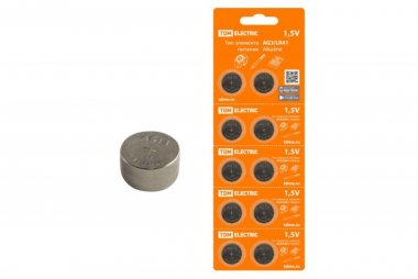 Фотография товара 'Tdm Элемент питания AG13/LR44 Alkaline 1,5V BP-10 SQ1702-0044'