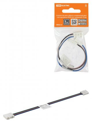 Фотография товара 'Tdm Коннектор для гибкого соединения двух светодиодных RGB лент шириной 10 мм, SQ0331-0408'