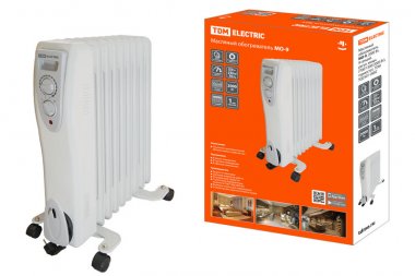 Фотография товара 'Tdm Масляный обогреватель МО-9, 2000 Вт, 9 секций, регулятор мощности (700/1300/2000 Вт), термостат, SQ2501-0902'