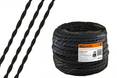 Фотография товара 'Tdm Ретро провод "Эко" 2х1,5 витой ГОСТ SQ2801-0131'