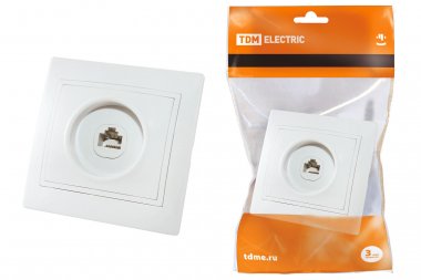 Фотография товара 'Tdm Розетка компьютерная RJ45 "Таймыр", SQ1814-0021'