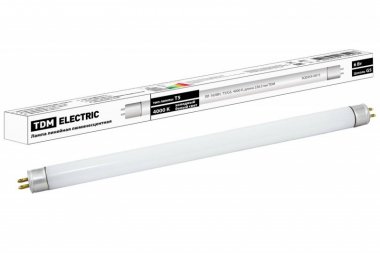 Фотография товара 'Tdm Лампа люминесцентная линейная двухцокольная ЛЛ-16/6 Вт, T5/G5, 4000 К SQ0355-0015'