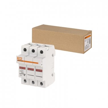 Фотография товара 'Tdm SQ0216-0015 Держатель плавких вставок ДПВ2 10х38 3П'