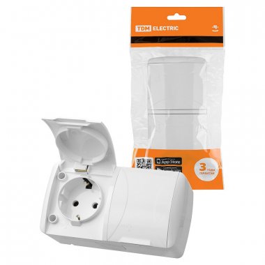 Фотография товара 'Tdm SQ1818-0014 Розетка двойная 2П+3 открытой установки IP54 16А'