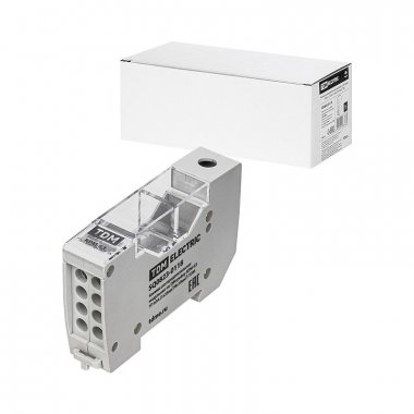 Фотография товара 'Tdm SQ0823-0118 Клемма распределительная модульная на DIN-рейку КРМ-63 1П 63А'