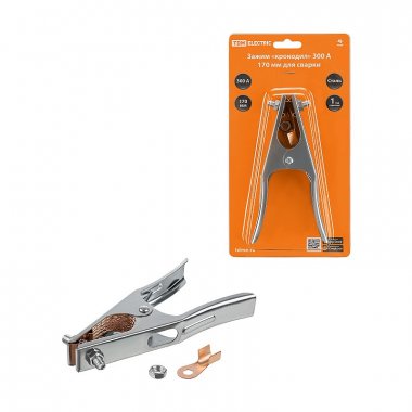 Фотография товара 'Tdm SQ0541-0302 Зажим «крокодил» 300 А 170 мм для сварки'