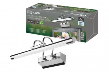 Фотография товара 'Tdm Подсветка для картин «ИЗО 3» 6 Вт, 4000 K, 400*135*115, IP20, SQ0358-0302'