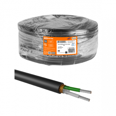 Фотография товара 'Tdm SQ0130-0065 Кабель МКЭШнг(A)-LS 2x0,75 (20м)'