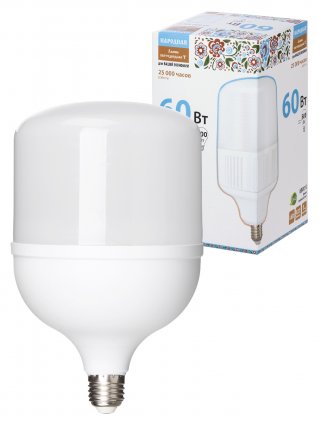 Фотография товара 'Tdm Лампа светодиодная T-60 Вт-230 В-6500 К–E27 (135x225 мм) , SQ0340-1649'