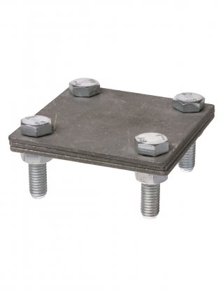 Фотография товара 'Tdm Зажим соединительный 4-х болтовой полоса-полоса 40х4 мм, термодиффузия, SQ2401-0041'