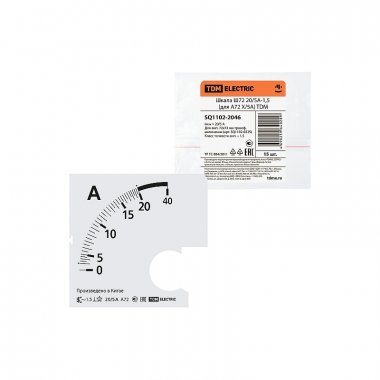 Фотография товара 'Tdm SQ1102-2048 Шкала Ш72 30/5А-1,5 (для А72 Х/5А)'