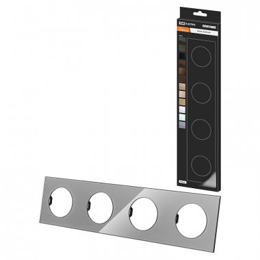 Фотография товара 'Tdm SQ1819-0305 Рамка четверная платина, стекло, "Байкал"'